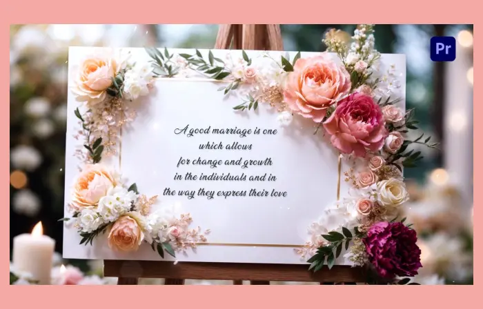 Impressive 3D Floral Masterpiece Wedding Invitation Slideshow
